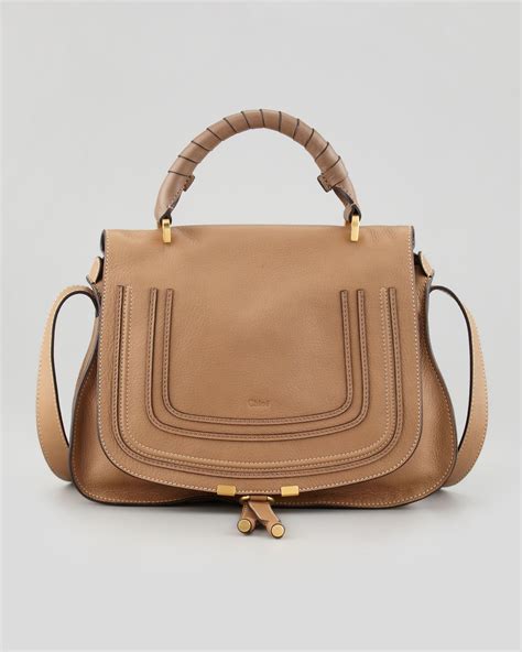 chloe marcie medium satchel bag tan|chloe small marcie bag sale.